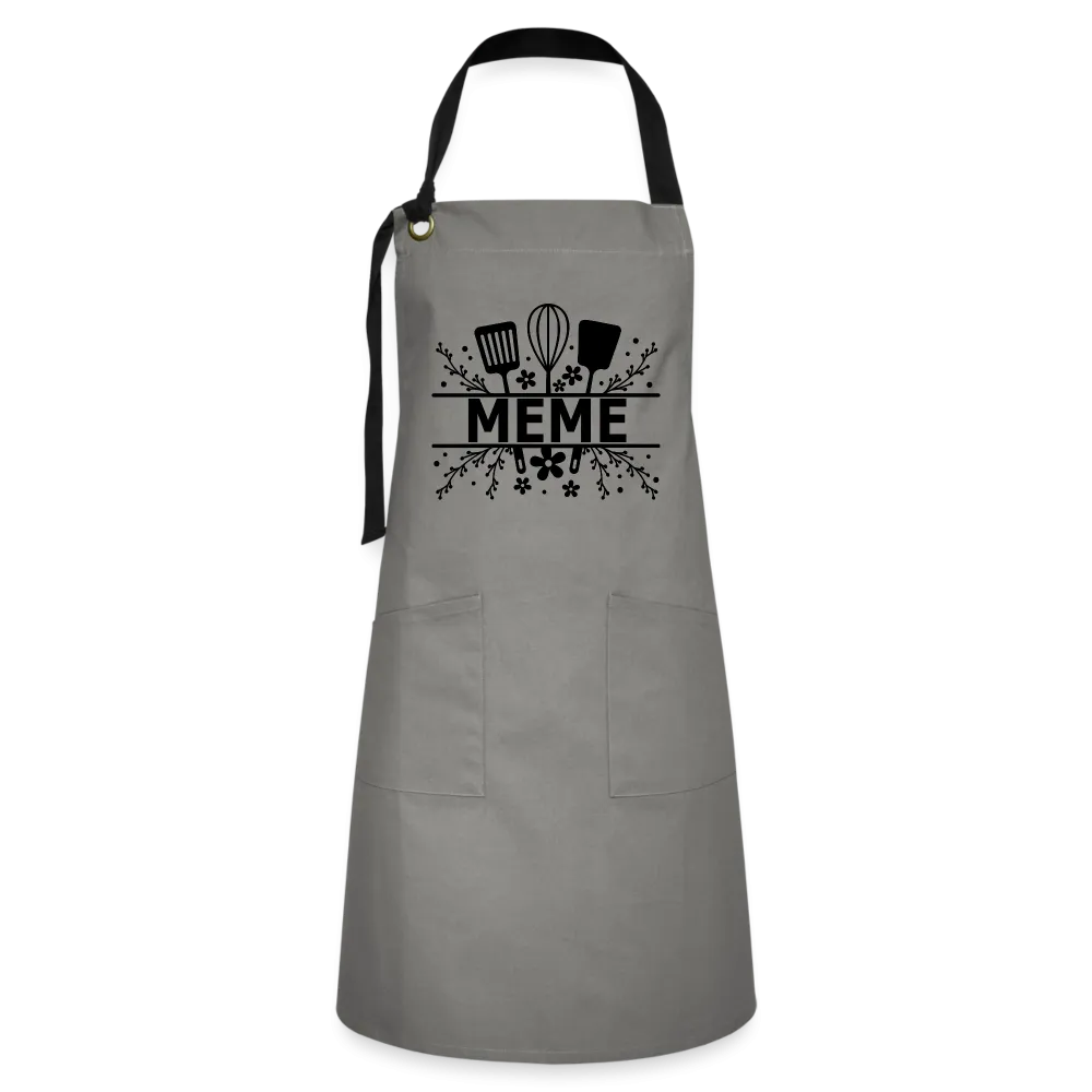 Meme Artisan Apron - Gray