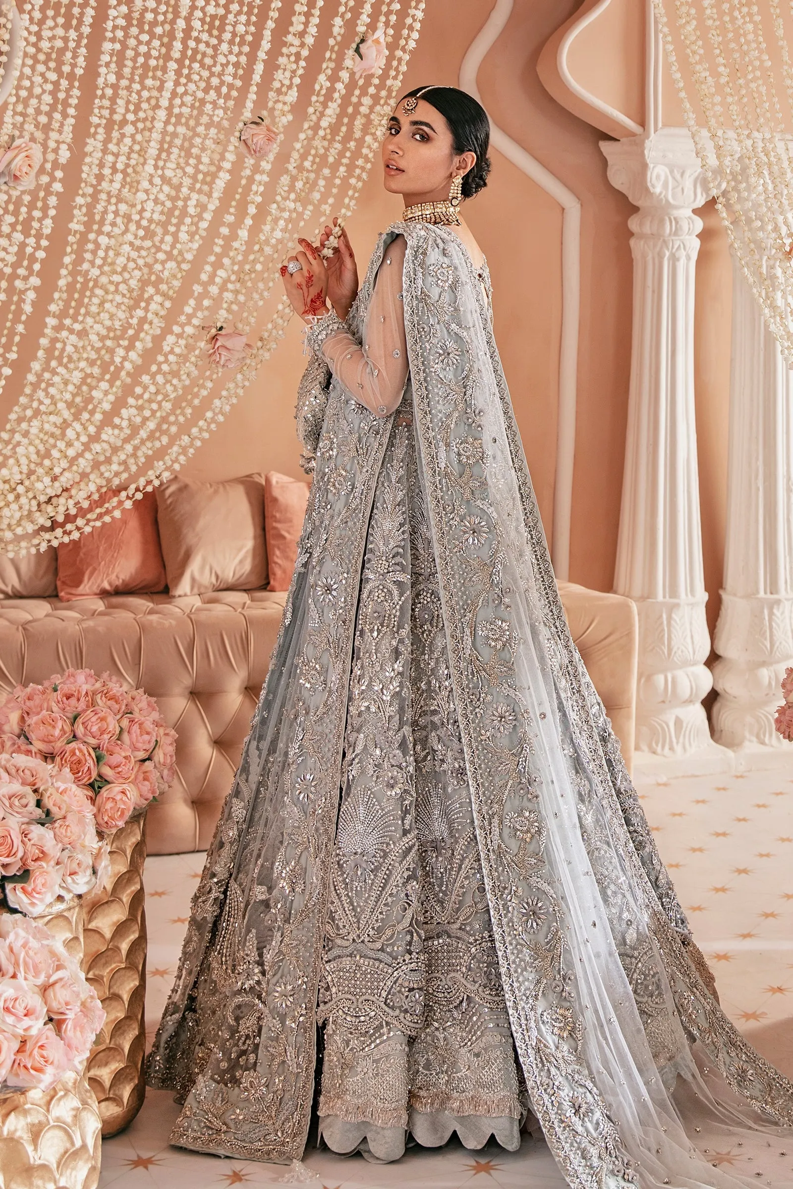 Meraki (ZB-06) | Zaha Bridal Nikkah Luxury RTW Collection | Stitched Embellished Suits