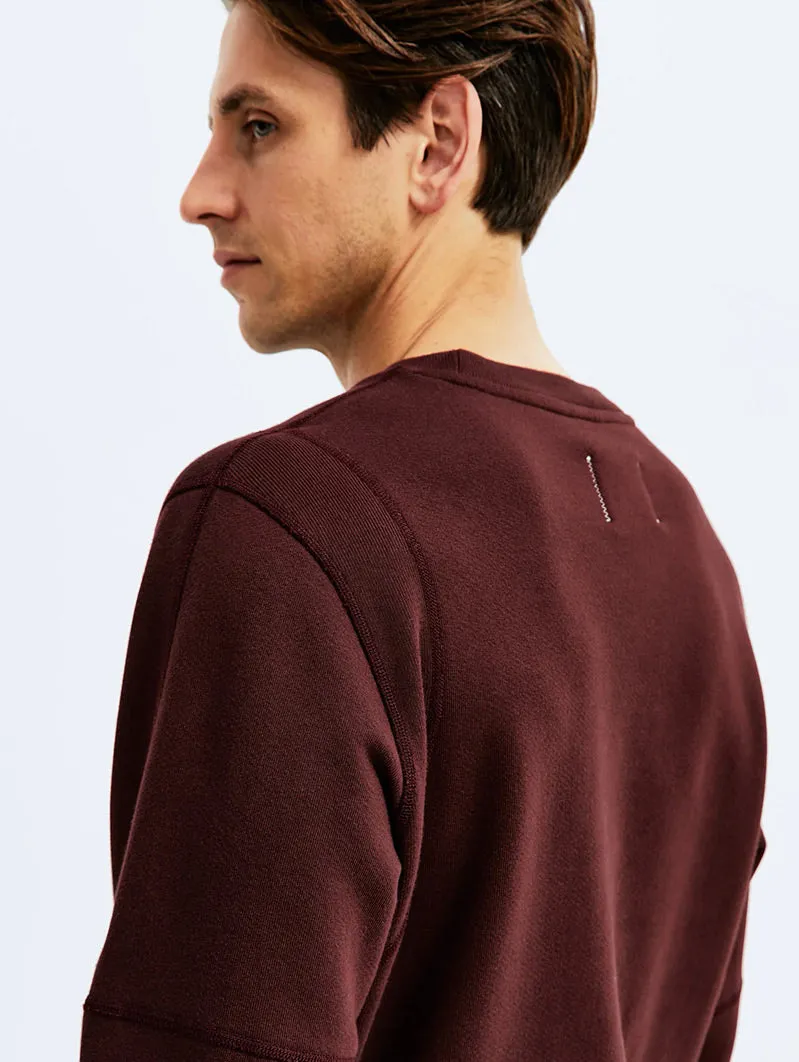 Midweight Fleece Crewneck Crimson