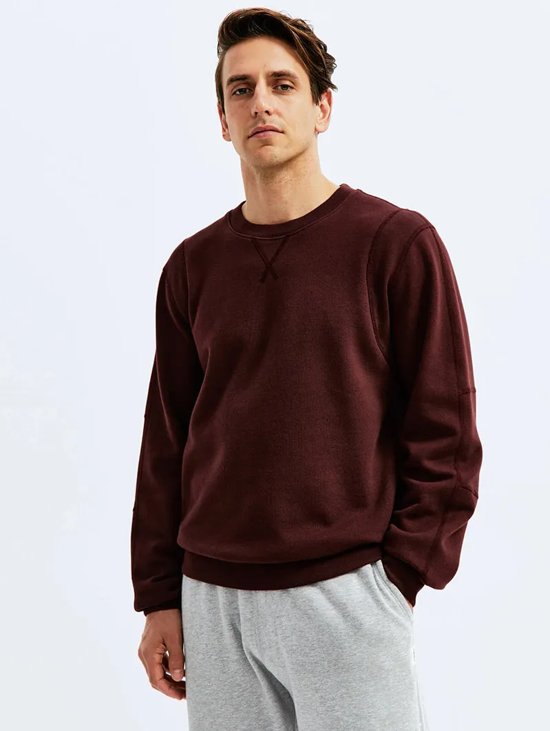 Midweight Fleece Crewneck Crimson