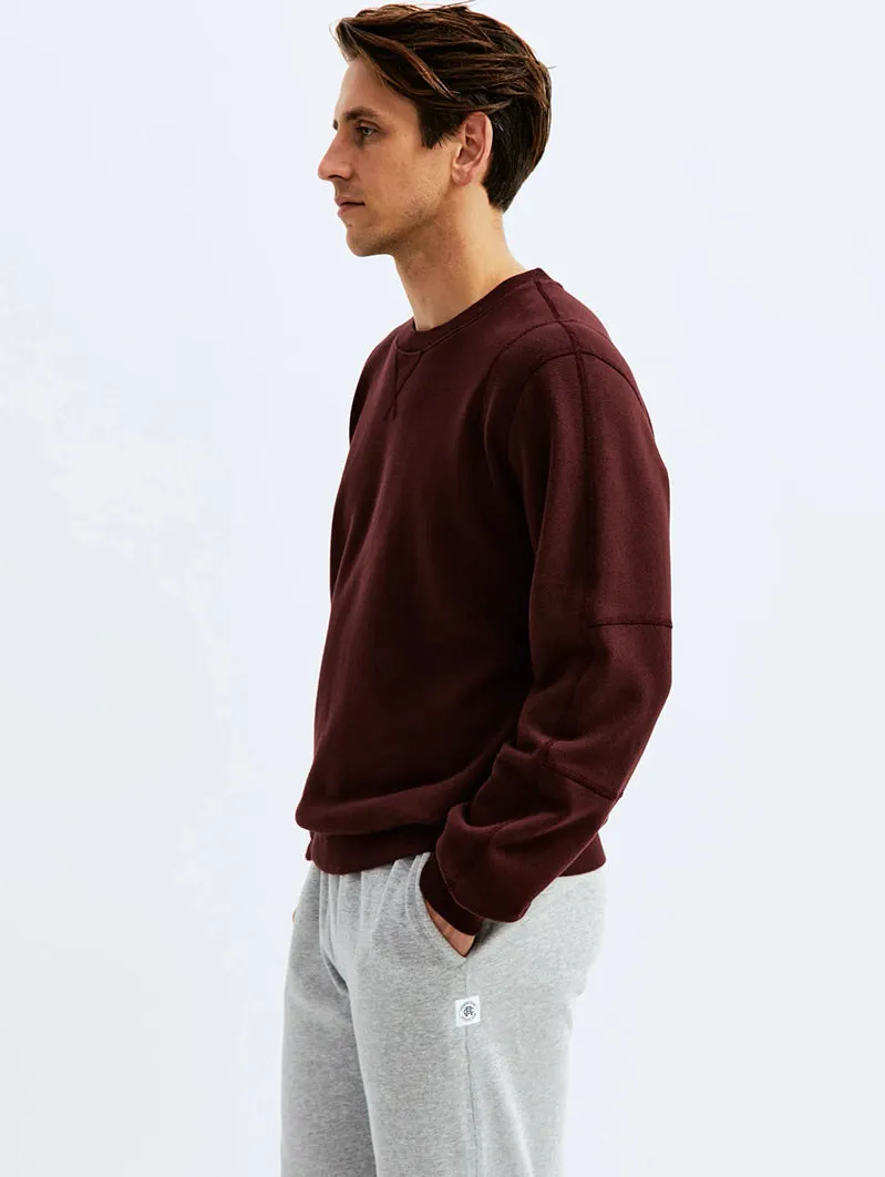 Midweight Fleece Crewneck Crimson