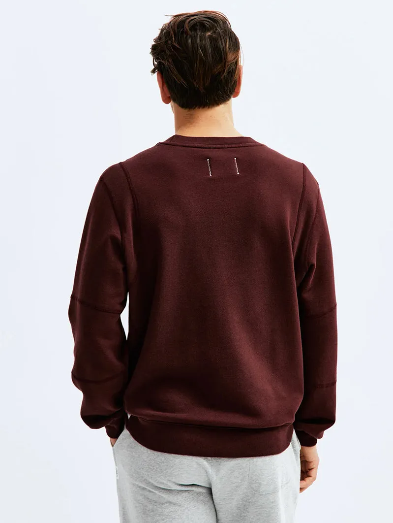 Midweight Fleece Crewneck Crimson