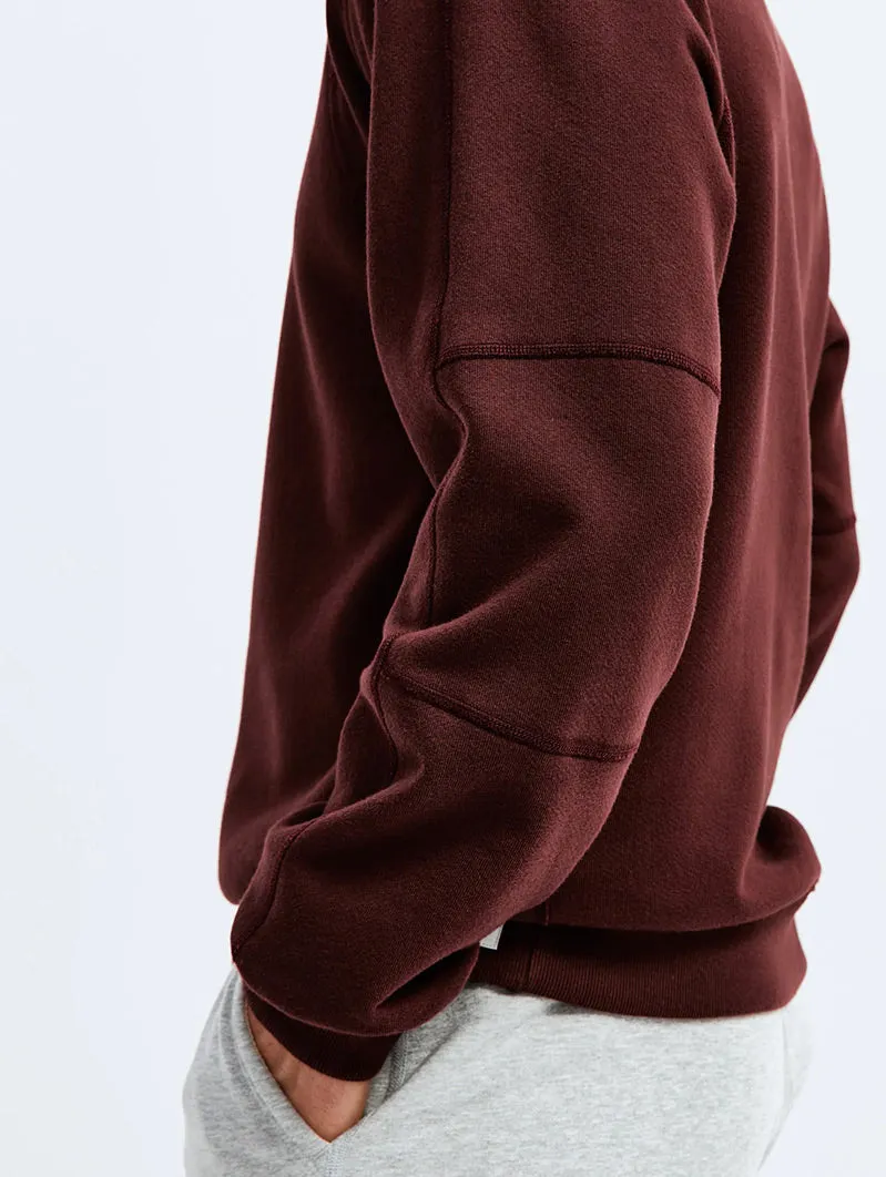 Midweight Fleece Crewneck Crimson