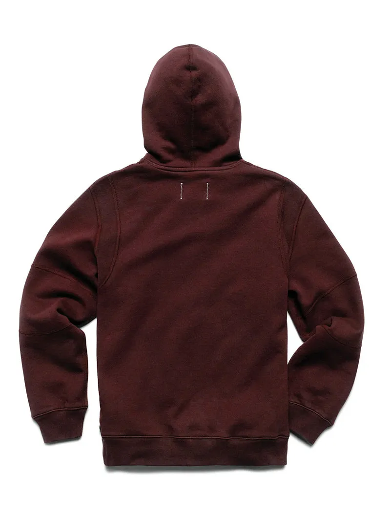 Midweight Fleece Pullover Hoodie Crimson