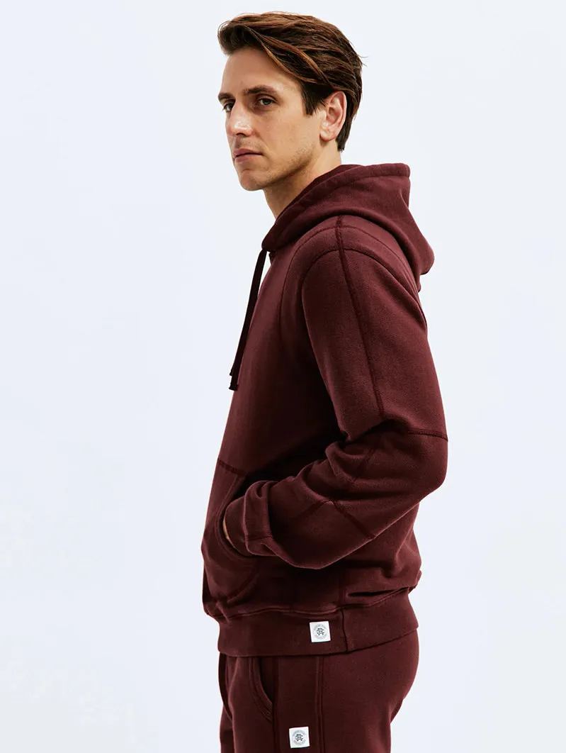 Midweight Fleece Pullover Hoodie Crimson