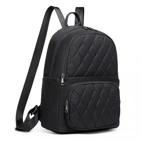 Miss Lulu Casual Lightweight Ladies Backpack - Black
