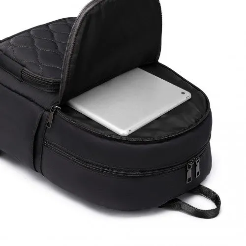 Miss Lulu Casual Lightweight Ladies Backpack - Black