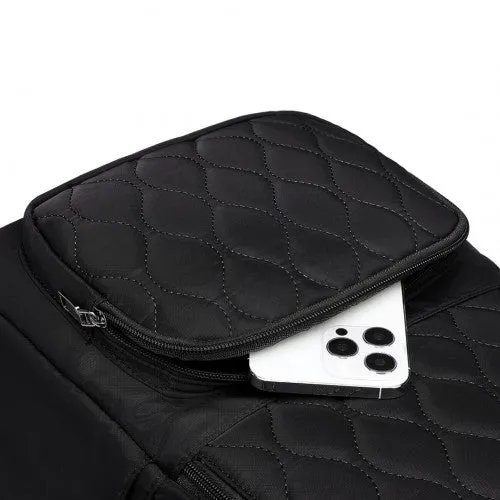 Miss Lulu Casual Lightweight Ladies Backpack - Black