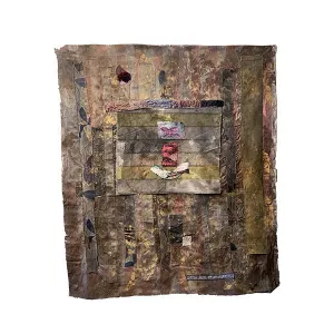Modern Fabric Wall Ar - "Yesterday" - Decorative Tapestries