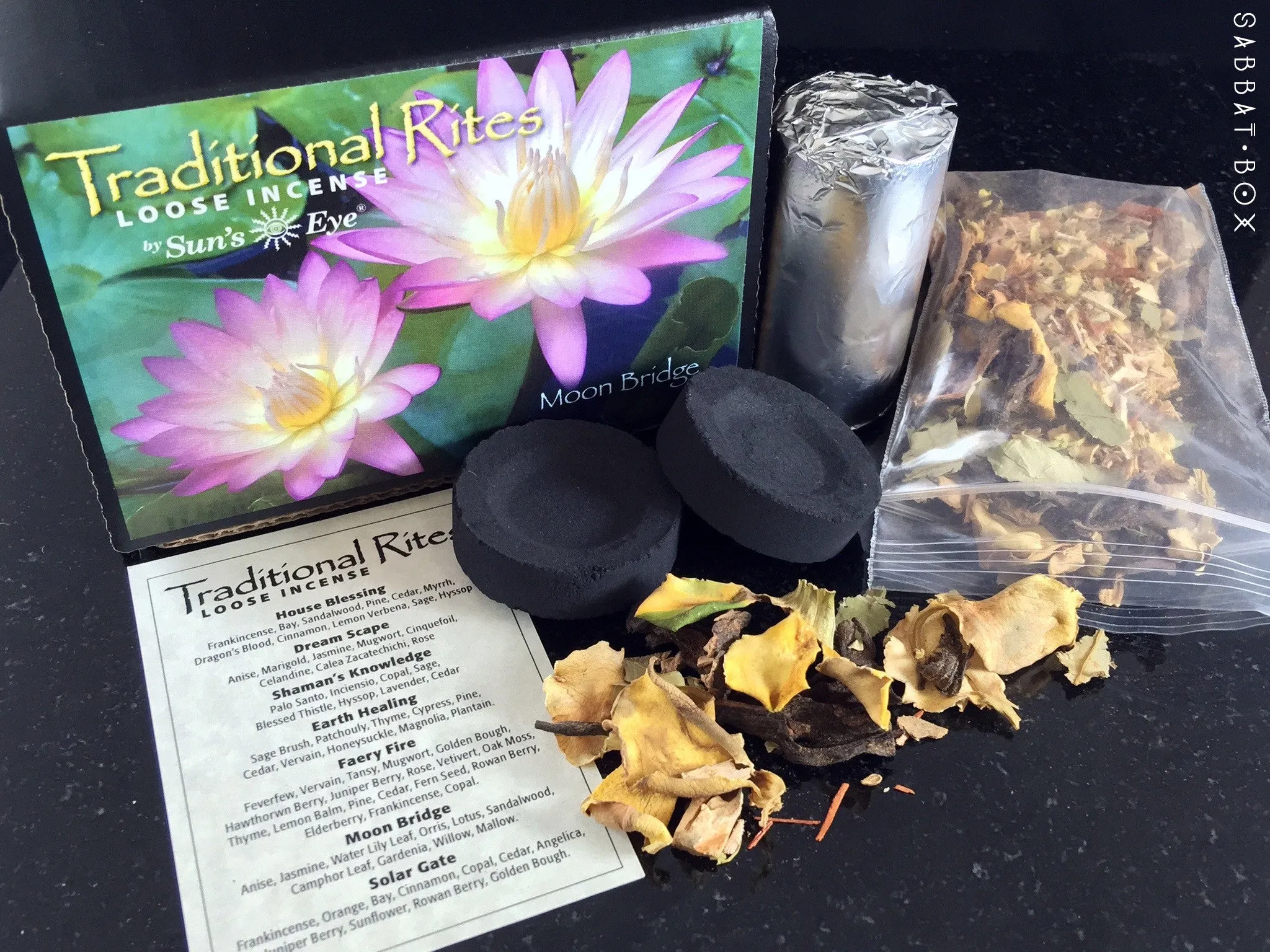 Moon Bridge Traditional Rites Loose Incense Kit