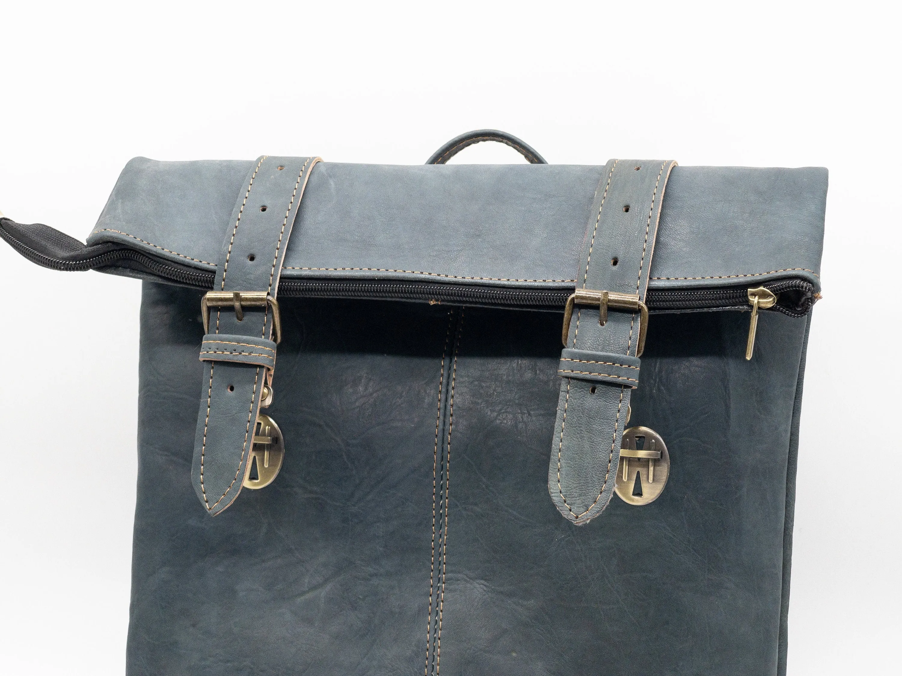 Moroccan Leather Backpack  - Shoulder Bag and Hipster Backpack
