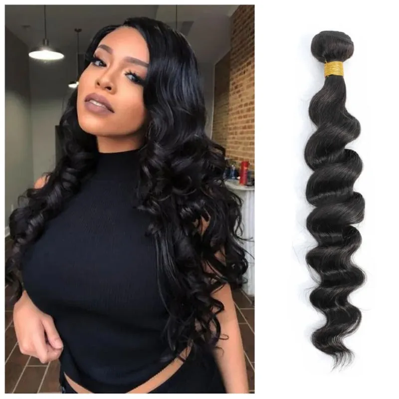 Natural Black Loose Wave 100% Human Hair