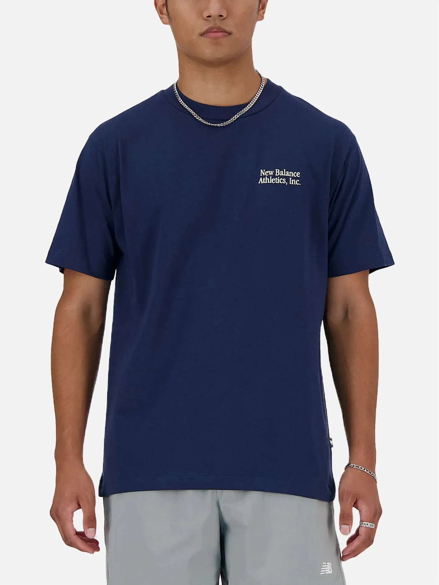 NB Athletics Flocked Relaxed Tee - Navy