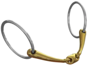 Neue Schule Trans Angled Lozenge Loose Ring Snaffle Bit 70 mm rings