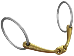 Neue Schule Trans Angled Lozenge Loose Ring Snaffle Bit 70 mm rings