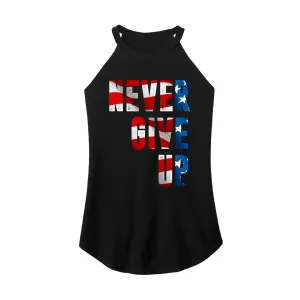 Never Give up Patriot Rocker Tank Top