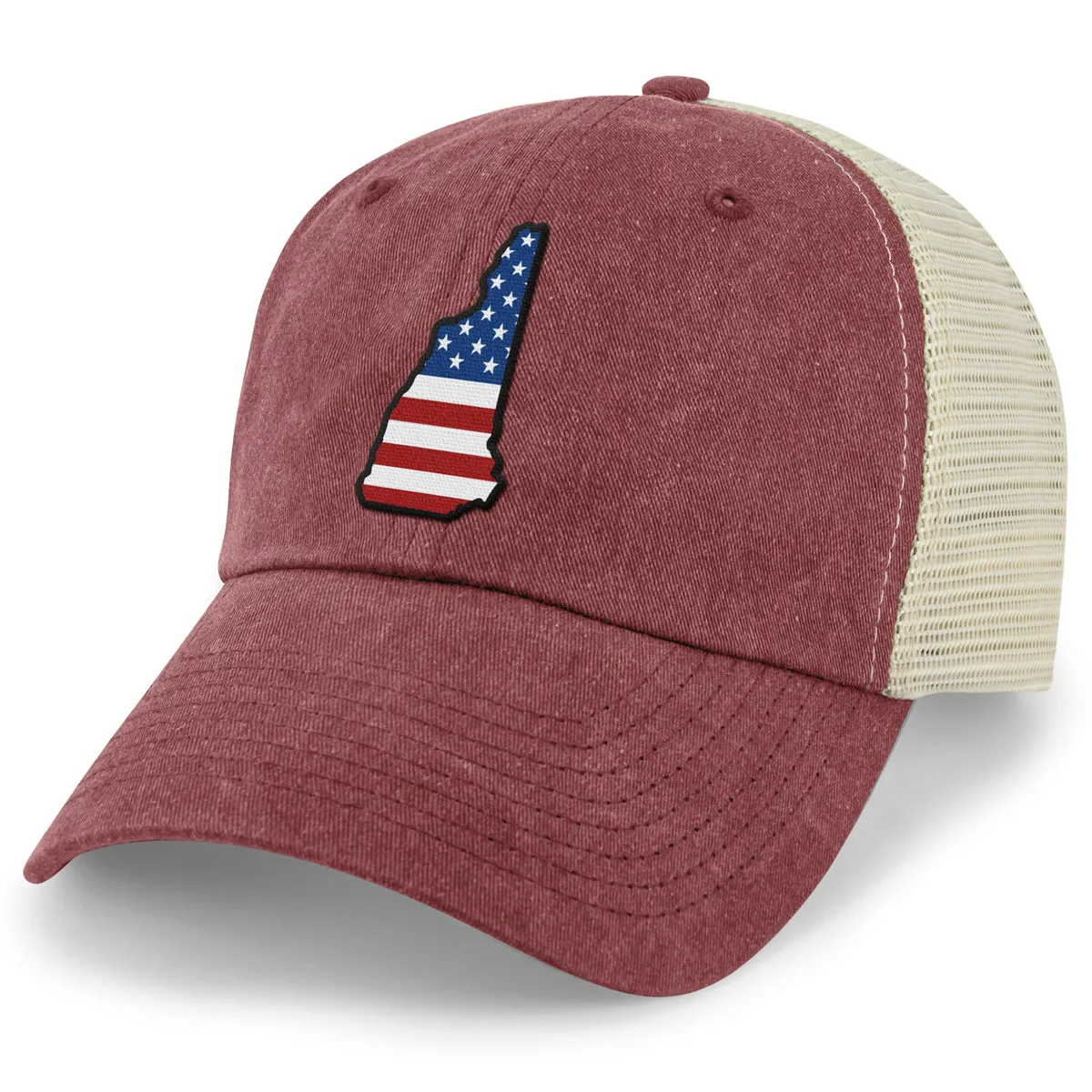 New Hampshire USA Patch Relaxed Trucker