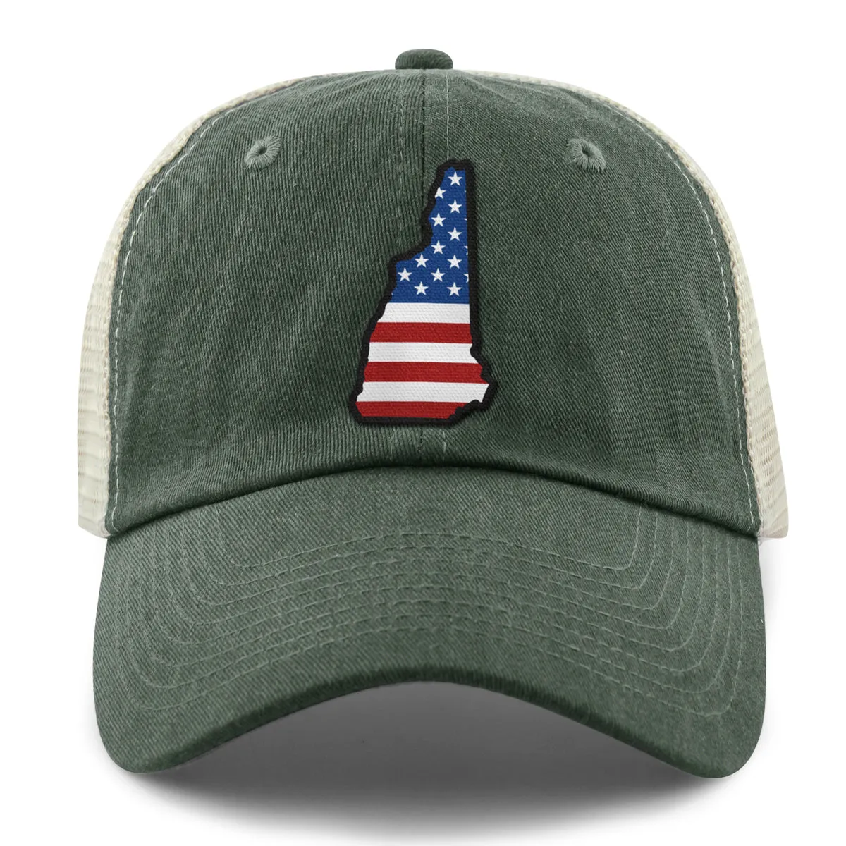 New Hampshire USA Patch Relaxed Trucker