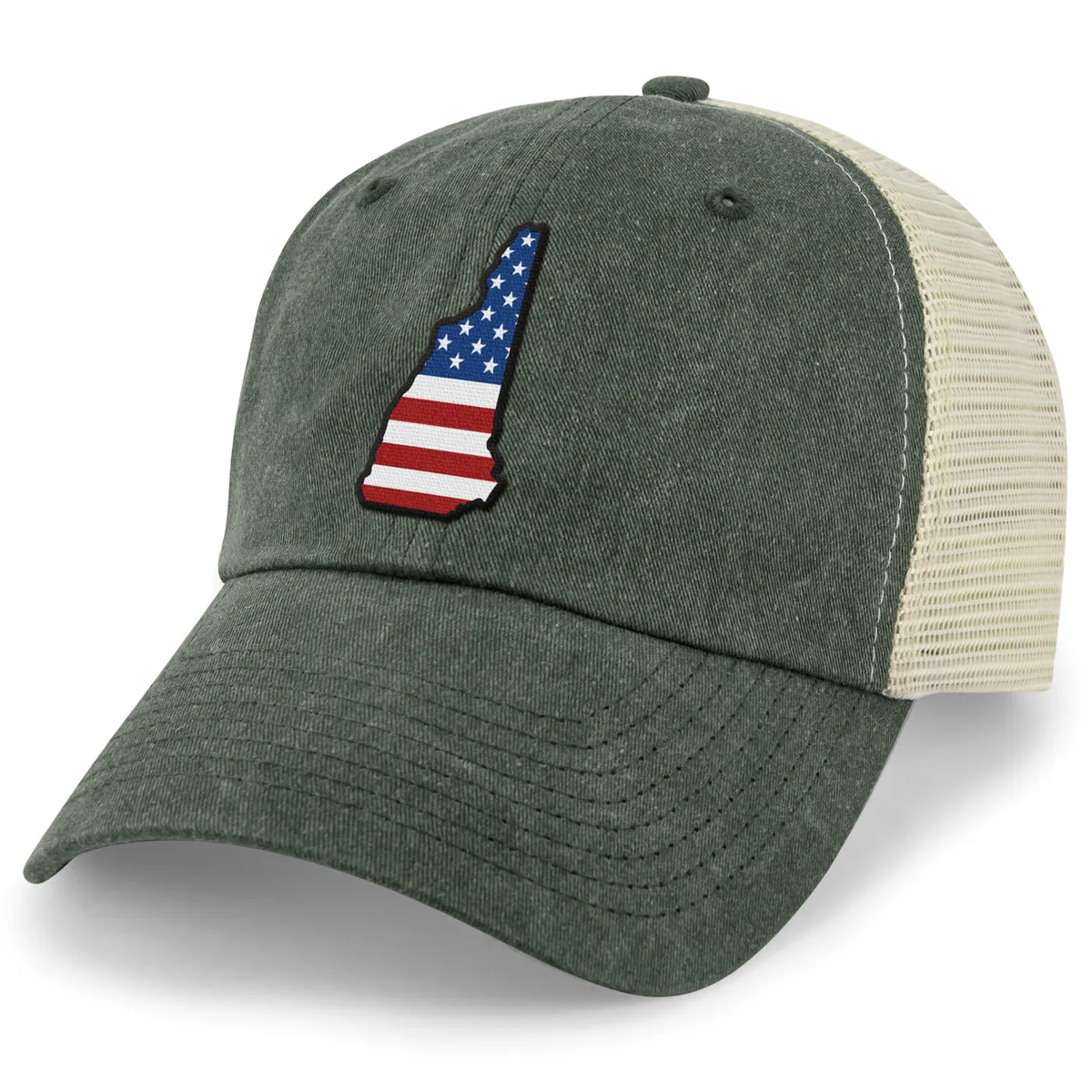 New Hampshire USA Patch Relaxed Trucker