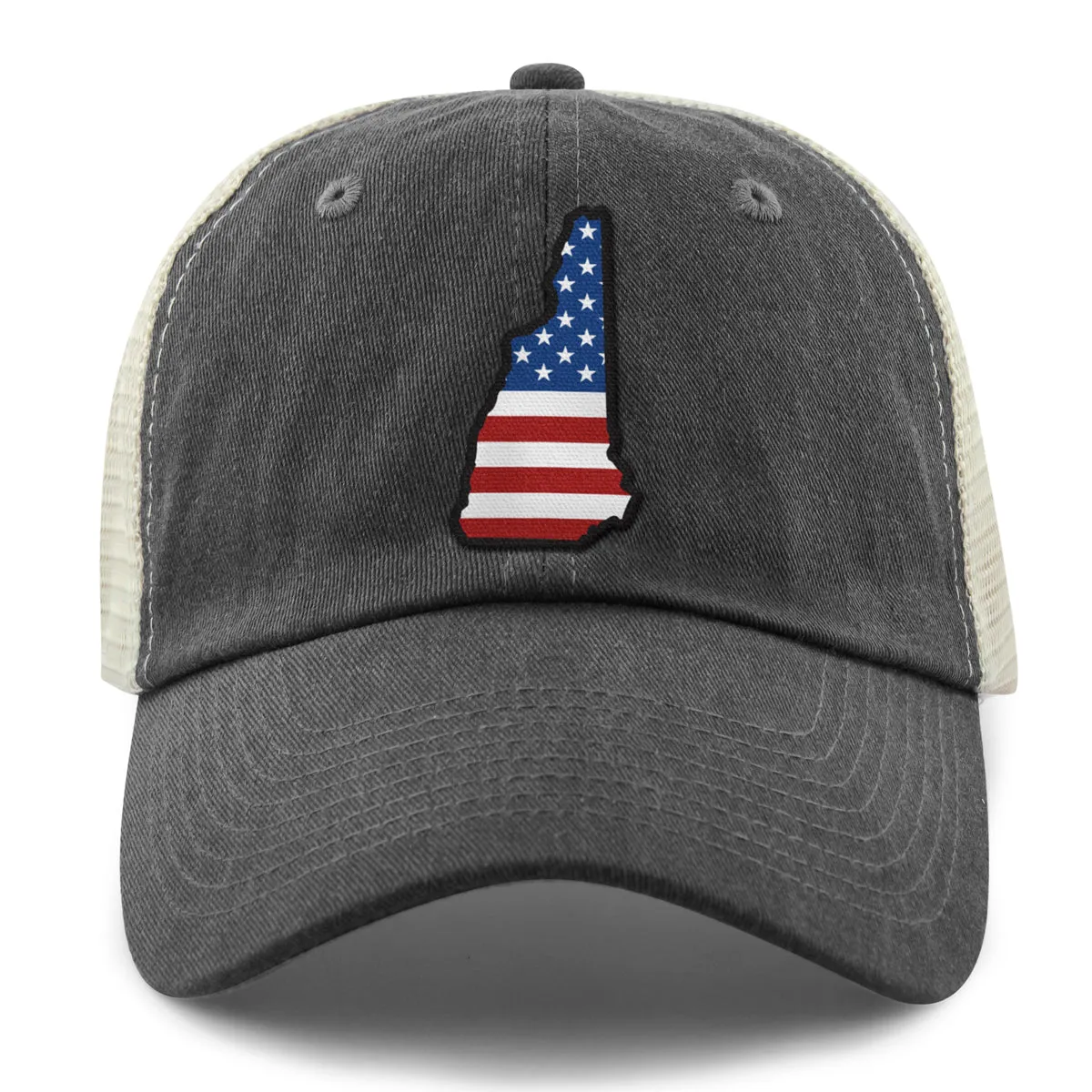 New Hampshire USA Patch Relaxed Trucker