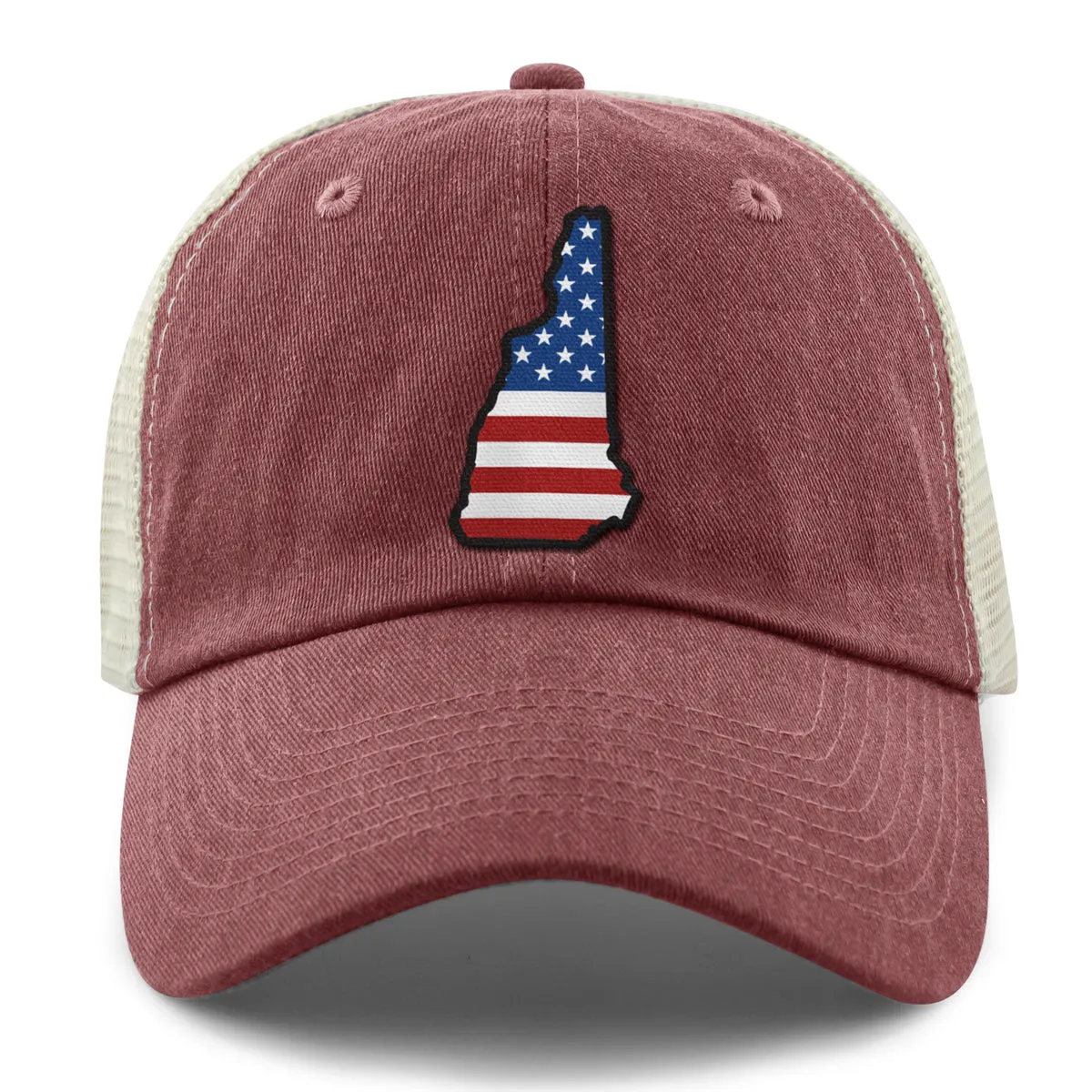 New Hampshire USA Patch Relaxed Trucker