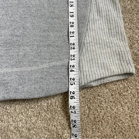 NEW Prana Brandie Sweater Bone Heather Grey Mock Neck Women’s Size Medium M