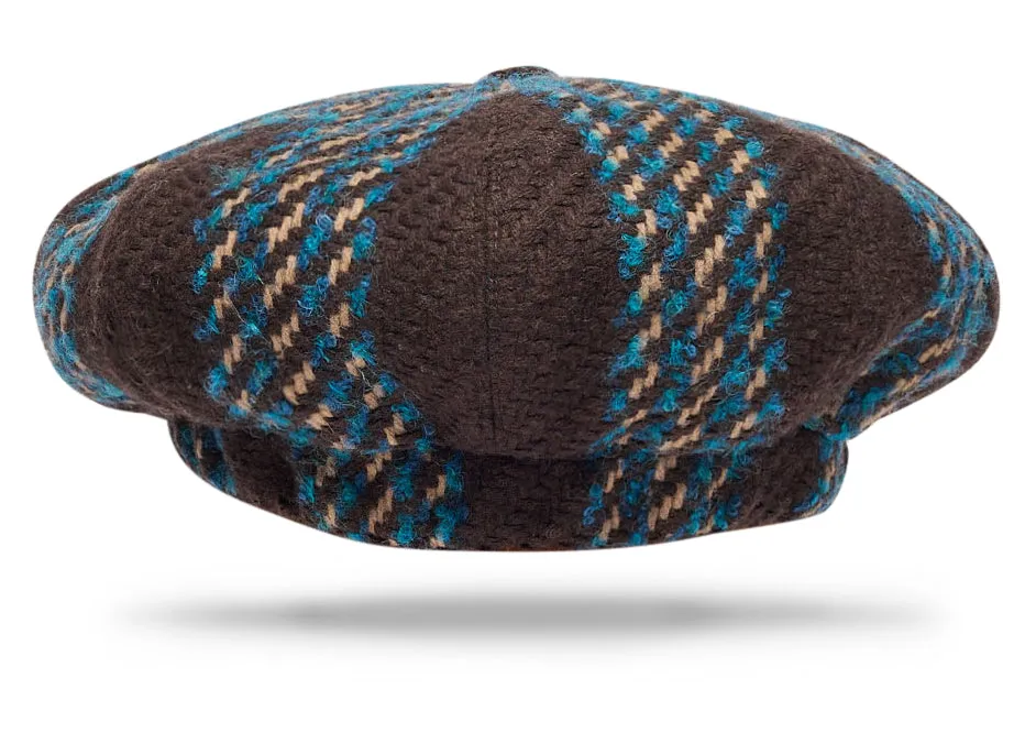 Newsboy Cap Wool Chocolate
