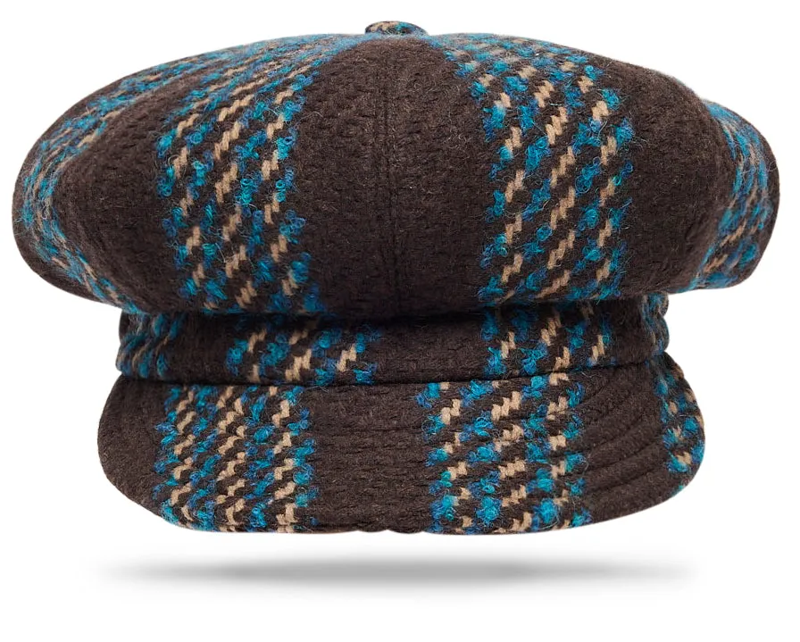 Newsboy Cap Wool Chocolate