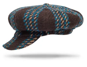 Newsboy Cap Wool Chocolate
