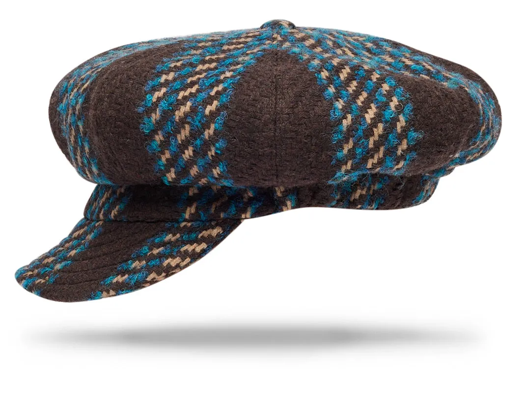 Newsboy Cap Wool Chocolate