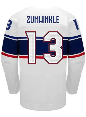 Nike USA Hockey Grace Zumwinkle Home 2022 Olympic Jersey