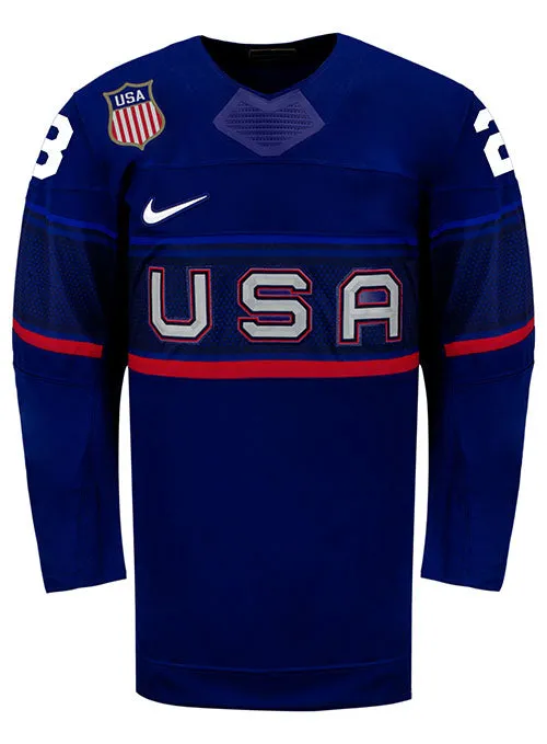Nike USA Hockey Hannah Bilka Away 2022 Olympic Jersey