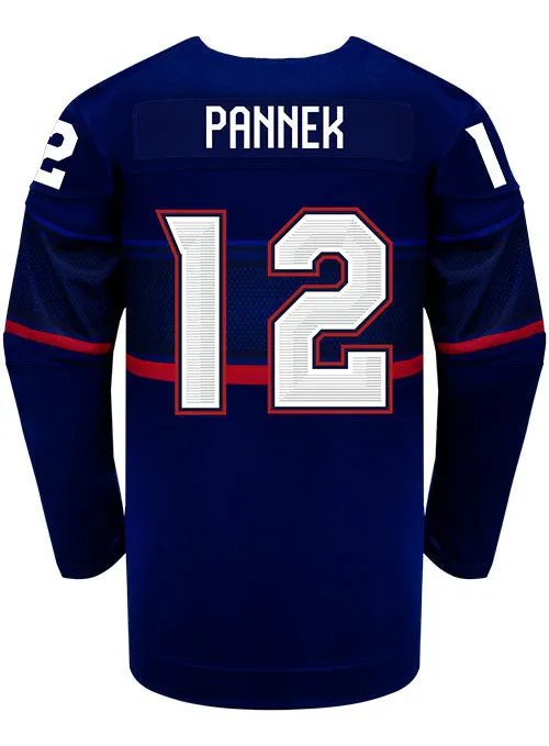 Nike USA Hockey Kelly Pannek Away 2022 Olympic Jersey