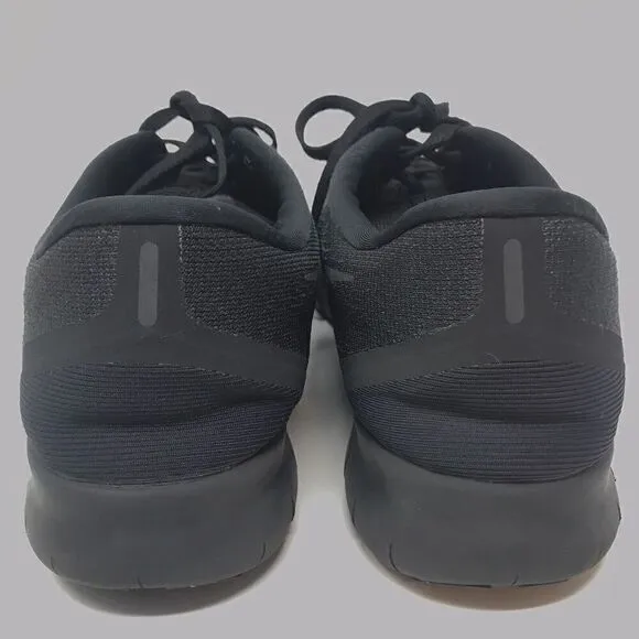 Nike Womens Free RN Flyknit Triple Black Anthracite Running Shoe size 8 880844