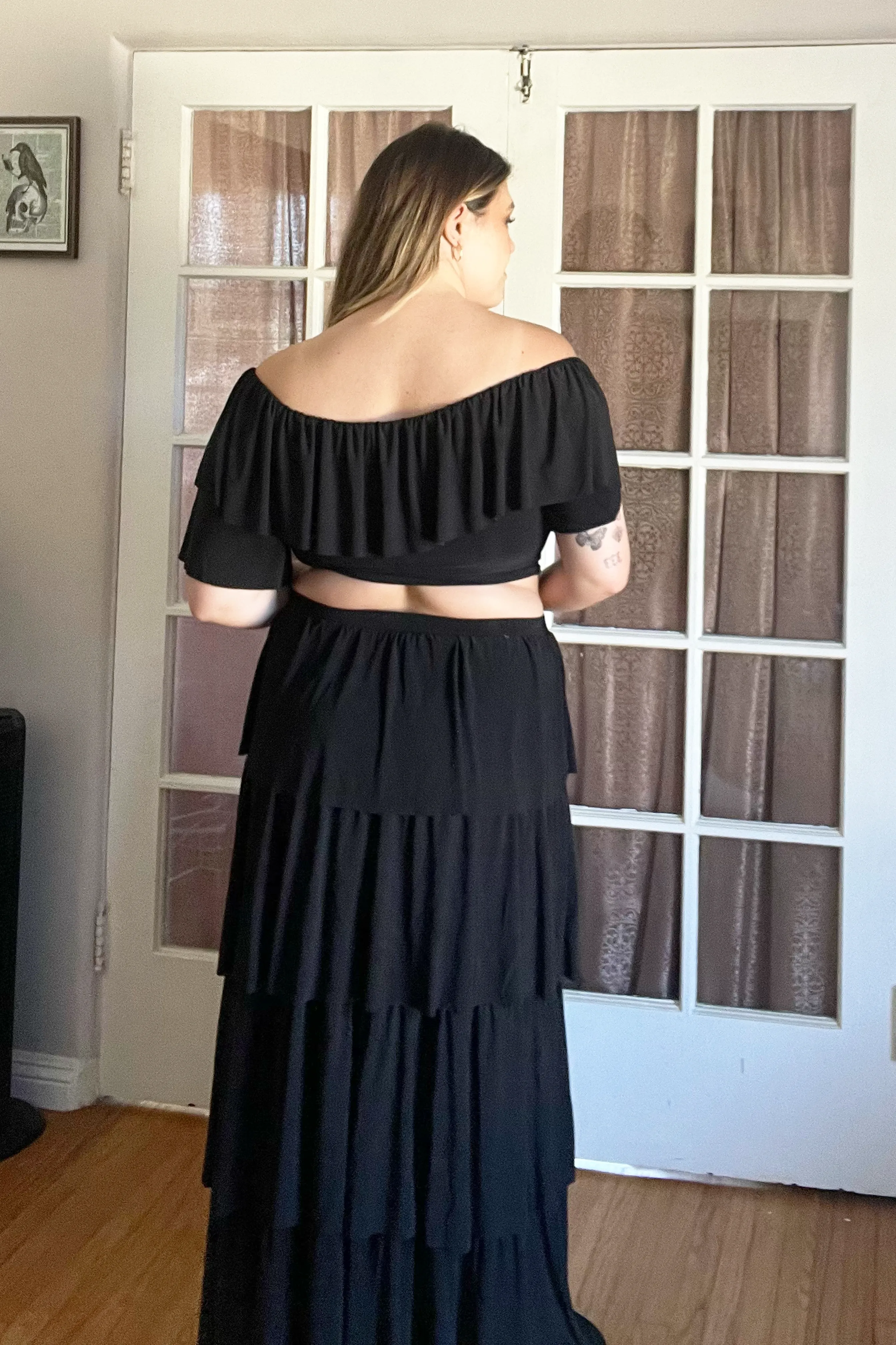 Nina Off The Shoulder Top and Maxi Skirt Set