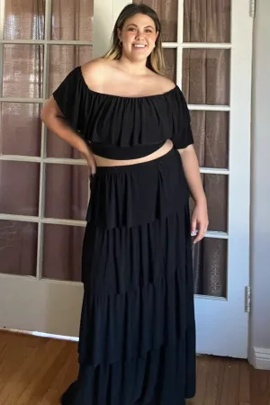 Nina Off The Shoulder Top and Maxi Skirt Set