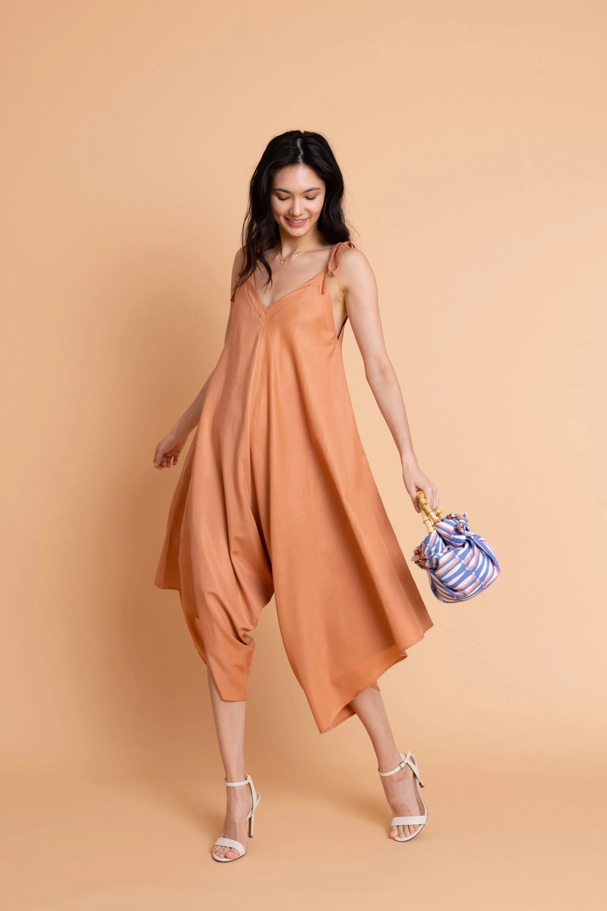 Ninetta Jumpsuit in Terra Cotta