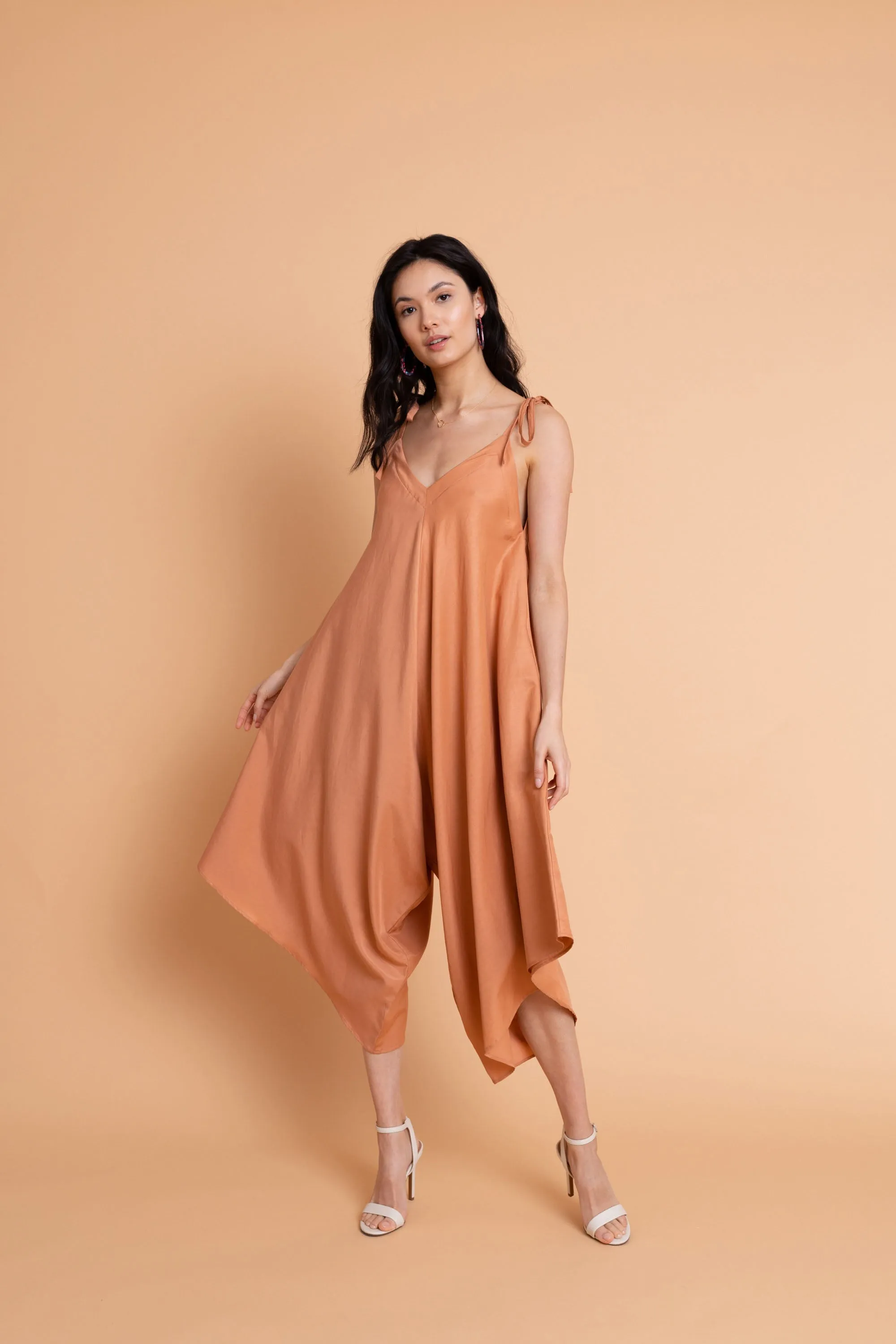 Ninetta Jumpsuit in Terra Cotta