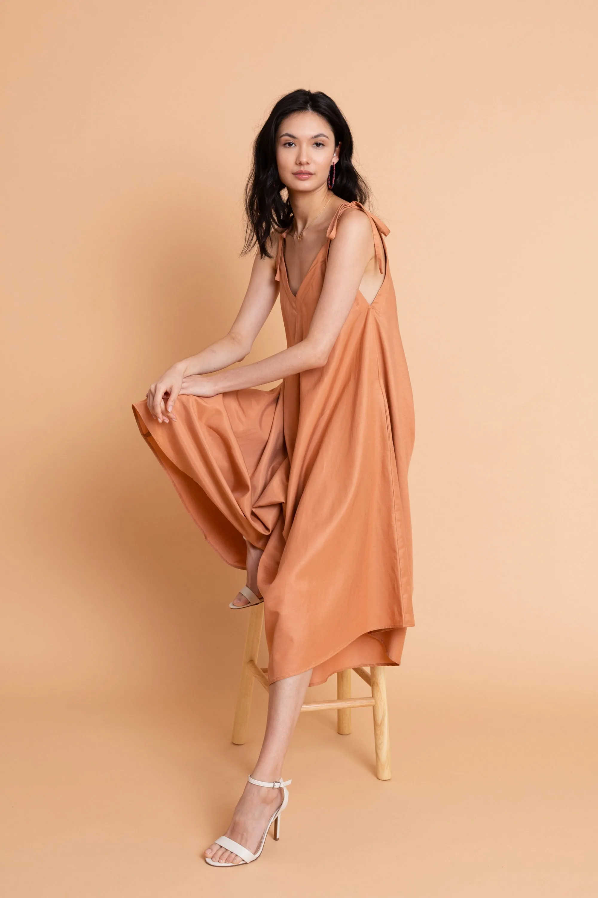 Ninetta Jumpsuit in Terra Cotta