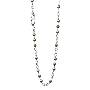 Not Your Grandmothers Peacock Pearls 54" Necklace