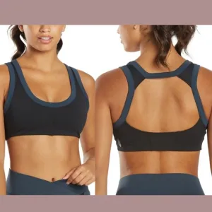NWT $48 Free‎ People FB Movement [ Large ] Rebel Sports Bra in Black/Navy