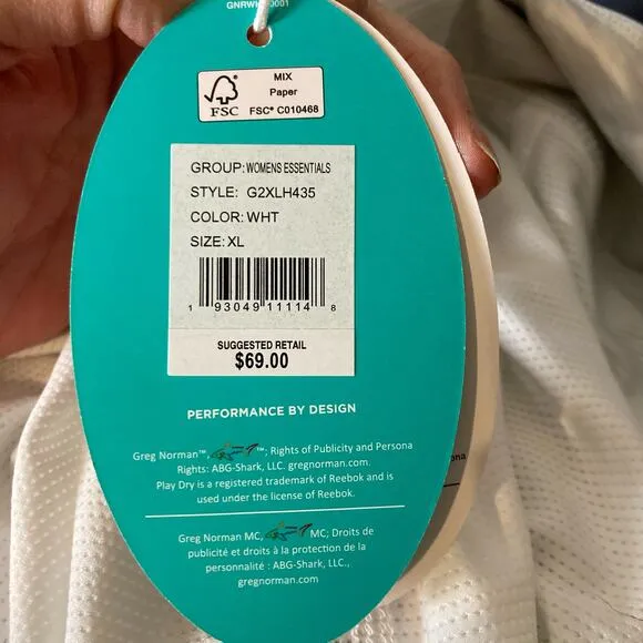 NWT Gym Shark Tennis /Running /Golf Skort Size XL Light Tan