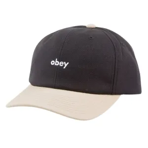 Obey 2 Tone 6 Panel Snapback - Black Multi