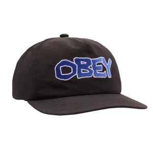 Obey offline 5 panel snapback Black