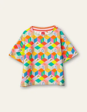 OILILY Tischa Girls Multicolour Blocks T-Shirt - CLEARANCE SALE