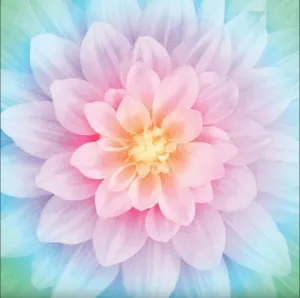 Opal Large Flower Digital Panel by Hoffman 43" x 43"