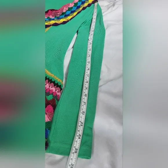 Open front Cardigan/Duster with crochet trim size medium