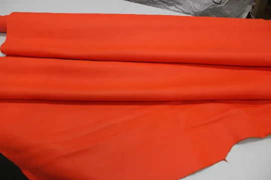 Orange Neon Floater  leather PRE CUT Pieces | 12"x12", 12"x18", 12"x24" Precuts Sheets