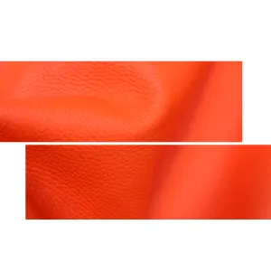 Orange Neon Floater  leather PRE CUT Pieces | 12"x12", 12"x18", 12"x24" Precuts Sheets