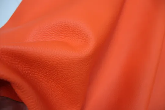 Orange Neon Floater  leather PRE CUT Pieces | 12"x12", 12"x18", 12"x24" Precuts Sheets